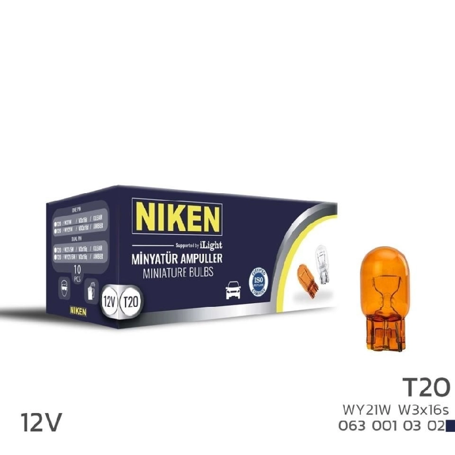 Ampul T20 Dipsız Ampul (93) WY21W Amb W3x16s 10LU | OEM 0630010302