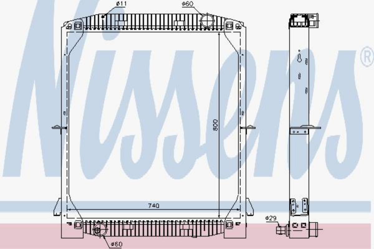 Su Radyatörü Iveco Eurotech, Eurostar, Eurotrakker | OEM 93 192 909