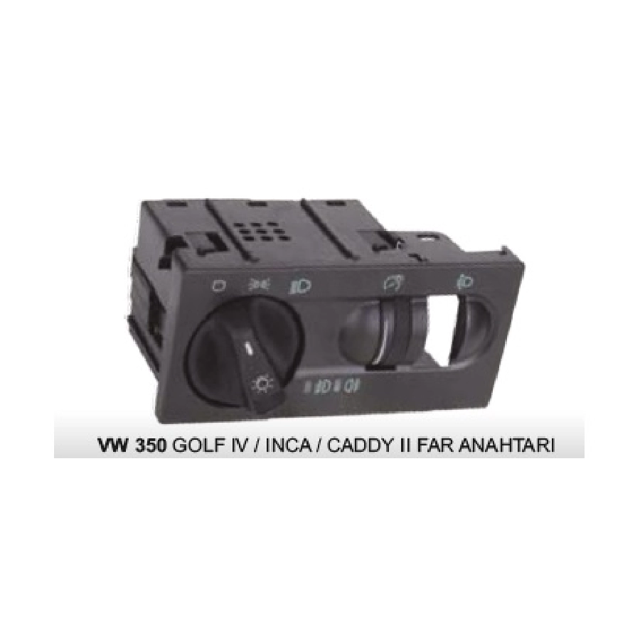 Golf 4, Inca, Caddy 2 Far Anahtarı | OEM VW350