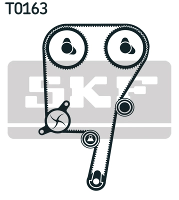 Triger Seti Su Pompasi Olan Laguna 2,0 16V (95 01) Safrane 2 2,0 16V 2,5 20V (96 00 Volvo S40 99 | SKF VKMC 06604 | OEM 1371753