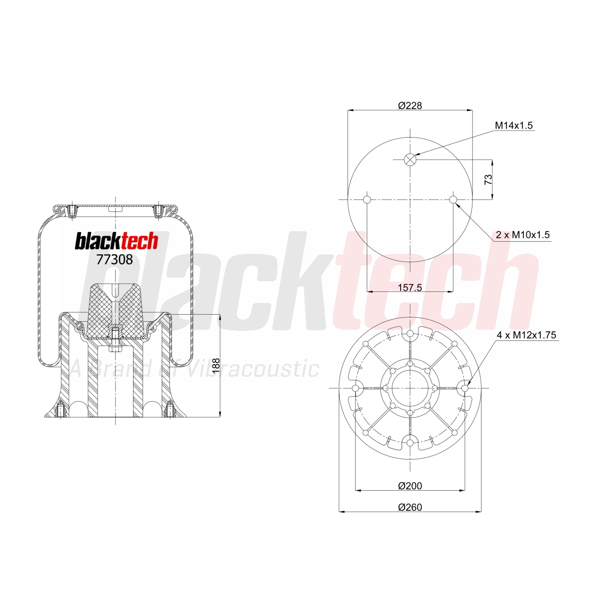 Körük Komple Plastik Pistonlu | OEM 1314905