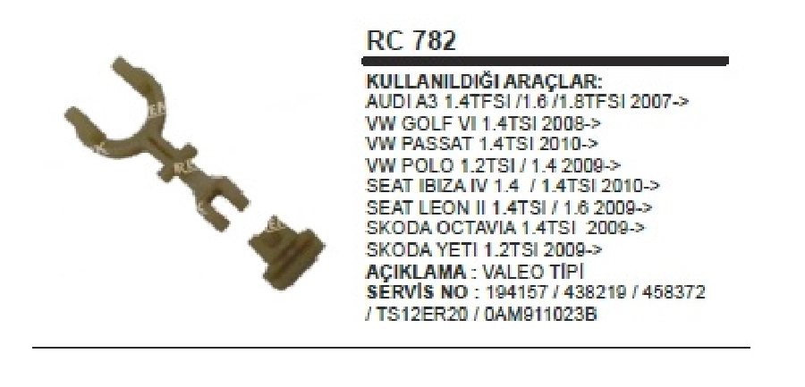 Valeo Tip TS12ER Passat, Golf Mars Catalı | OEM RC782