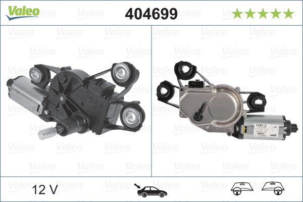 Silecek Motoru Arka Seat Ibiza IV V (02 09) | VALEO 404699 | OEM 6L6955711 6L6955711 6L6955711A 6L6955711B 6L6955711A 6L6955711B