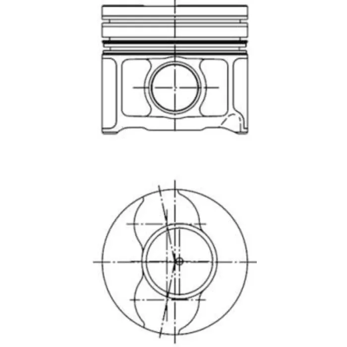 Motor Piston Segman Fiat Brava Bravo II Croma Doblo Grande Punto Marea Sedici Stilo 1.9 JTD 01> Alfa Romeo 147 156 159 1.9 JTD 01>05 Opel Astra H Vectra C Zafira B 1.9 CDTI 04>10 Suzuki SX4 1.9 Ddis 06> Saab 9-3 1.9 Tid 04>15 | KOLBEN 41795600 | OEM