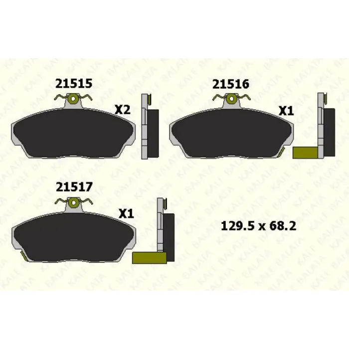 On Fren Balatasi Honda Civic 2001 2006 Euro Civic 1996 1999 Rover 200 400 1996 2000 Tata Telcoline / Freelander 1 | KALE B 21515 180 05 ANS | OEM SFP100360 45022-S5A-E51