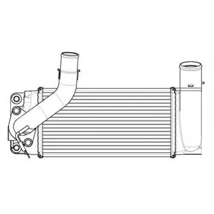 Intercooler Toyota Corolla - Auris 1,4 D4D 2007-2012 Yaris 1,4 D4D 2005> | WAGENBURG NT 169 | OEM 179000N0-40
