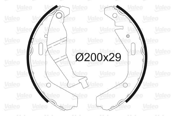 Arka Fren Balatasi Pabuc Agila 1,0 12V 1,2 16V 00> | VALEO 564102 | OEM 1605977 1605977 4705128 4706273 4705128 4706273
