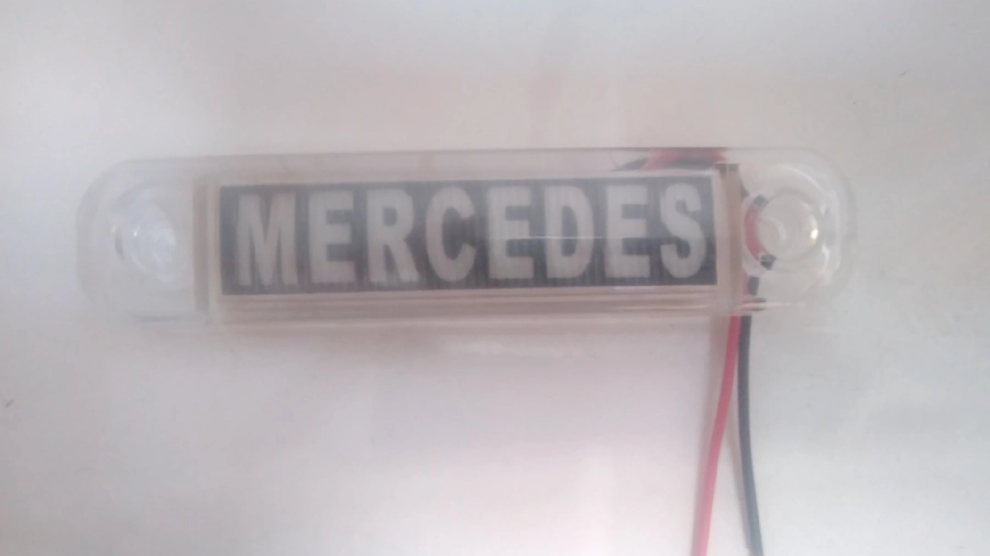 Sıde Marker Parmak Lamba Mercedes Yazılı Beyaz | OEM TM-002B