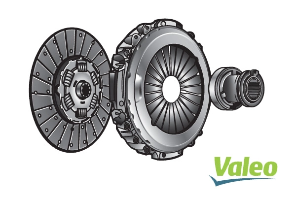 Debriyaj Seti 3'Lu (Baski+Disk+Rulman) Ford Cargo / 1838-4136 (808501+808605+833401) | VALEO 827507 | OEM EC46 7563 AA + EC46 7550 AA + DC46 7548 BB