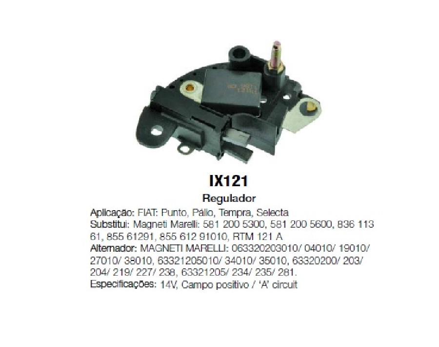Konjektör Fiat Palio, Punto, Tek Cıvata Fiat M Marelli | OEM TRS.YR.IX121