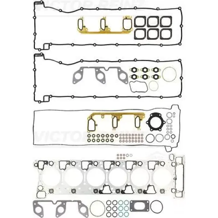 Ust Takim Contasi Mercedes Actros MP4-MP5 1832-1842-1845-1848-1851-2642-3242-4151 / Arocs 3242-4142-4145 / ( OM471 ) Euro 6 | VICTOR REINZ 02-37330-01 | OEM 4710161220 4710160820 4710161120