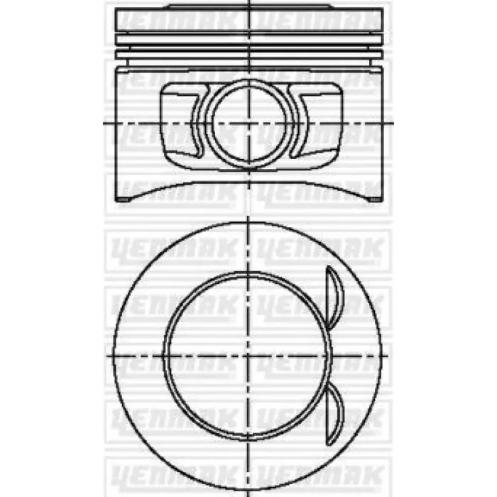 Motor Piston Segman Laguna I 2,0 16V Safrane N7Q (83,00MM) | YENMAK 31-04179-000 | OEM 7438610026
