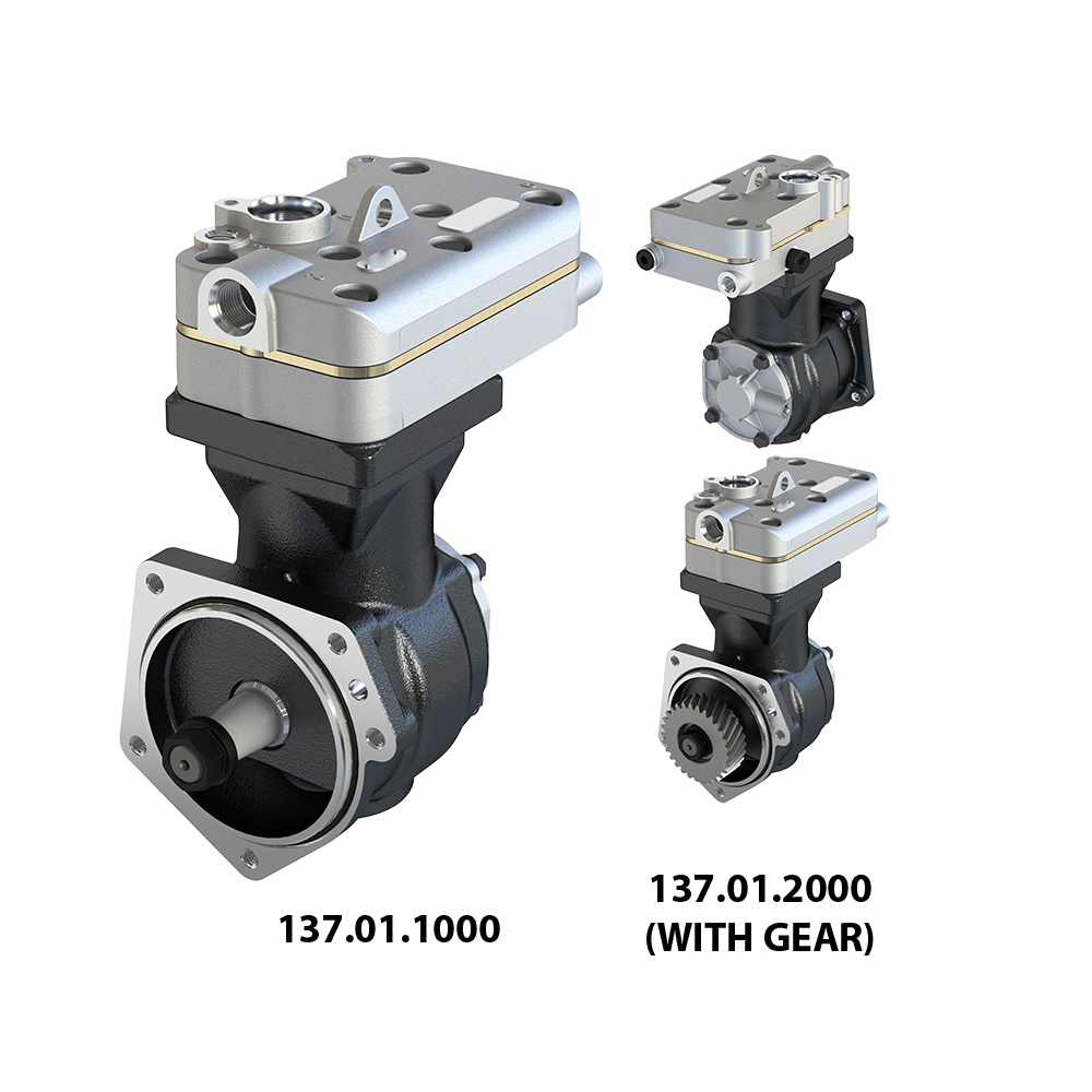 Komple Kompresor Tek Kafa Volvo FH12 – FM12 – NH12 – FM9 D12 C Motor | A-TECH 137.01.1000 | OEM 20382348 21353460 4123520300