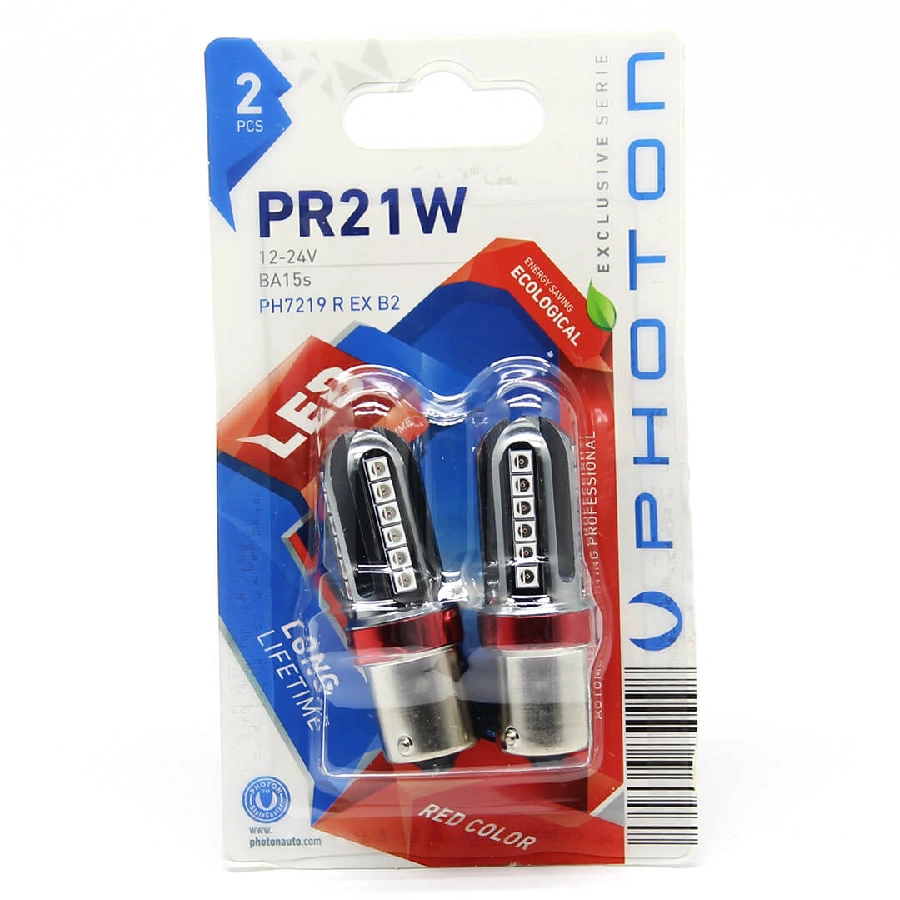 Ampul P21W Red 93 Exclusıve Serıe (2'Lİ Blister) | OEM PH7219REXB2