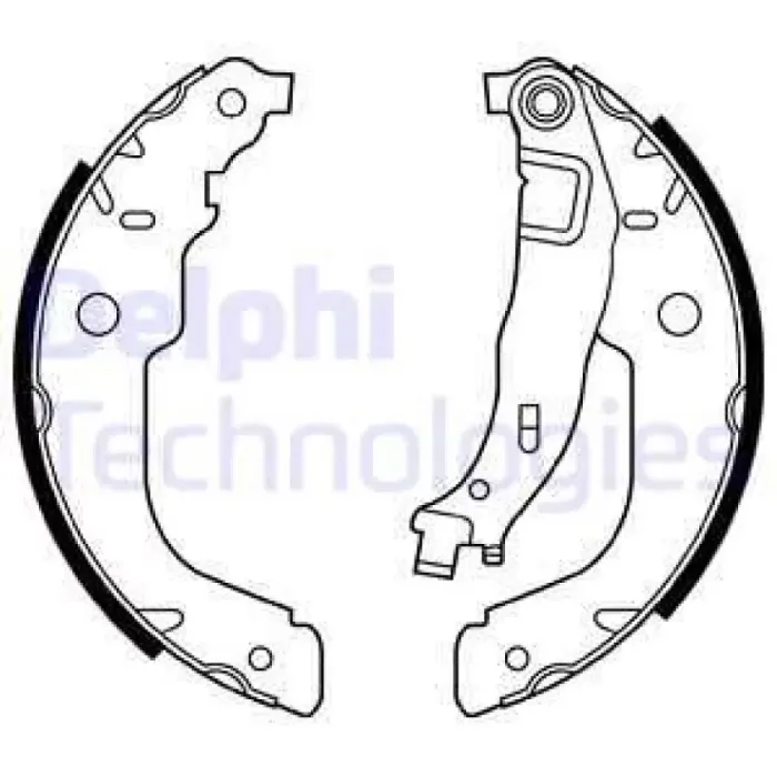 Arka Fren Balatasi Pabuc P207 C3 3 DS3 1,4 / 1,4 16V / 1,4HDI 02 / 06> (228*40) | DELPHI LS2000 | OEM 4241N3