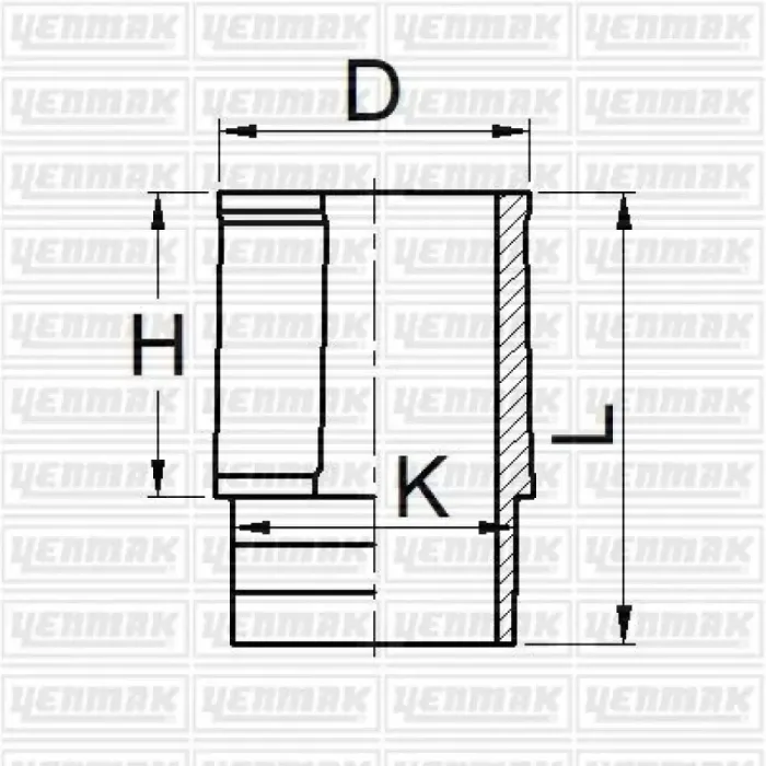 Motor Gomlek P406 P306 P205 Xsara Xantia Partner Berlingo XU51C XU92C XU5JP XU5M XU7JB XU7JP XU7JP4 XU9J1 XU9J2 (83,00) Std | YENMAK 5881-STD