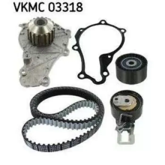 Triger Eksantrik Gergi Seti ( Su Pompasi Dahil ) C5 III C4 II DS4 208 308 3008 5008 08> Partner Tepe Berlingo III C3 III DS3 DS5 301 C-Elysee DV6C DV6FD E6 141 Diş Kayiş Transit Courier-B Max Cmax 1.6TDCI EURO6 | SKF VKMC 03318 | OEM FM5Q 8B596 AA