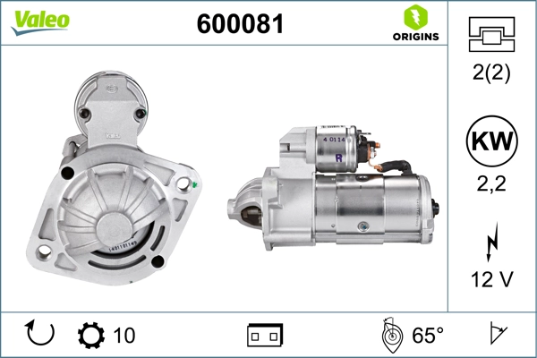 Mars Motoru 12V 10 Dis 2,2KW Hyundai H1 2,5 Kia Pregio L200 Pajero 2,5 | VALEO 600081 | OEM 3610042250 3610042250 3610042350 M002T84171 3610042350 M002T84171