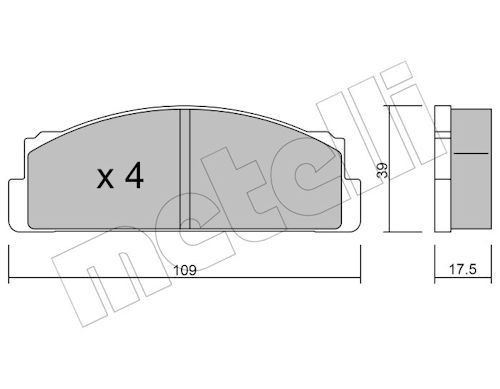 On Fren Balatasi M124 M131 (Simsiz) | BRAXIS AB0676 | OEM 4236412