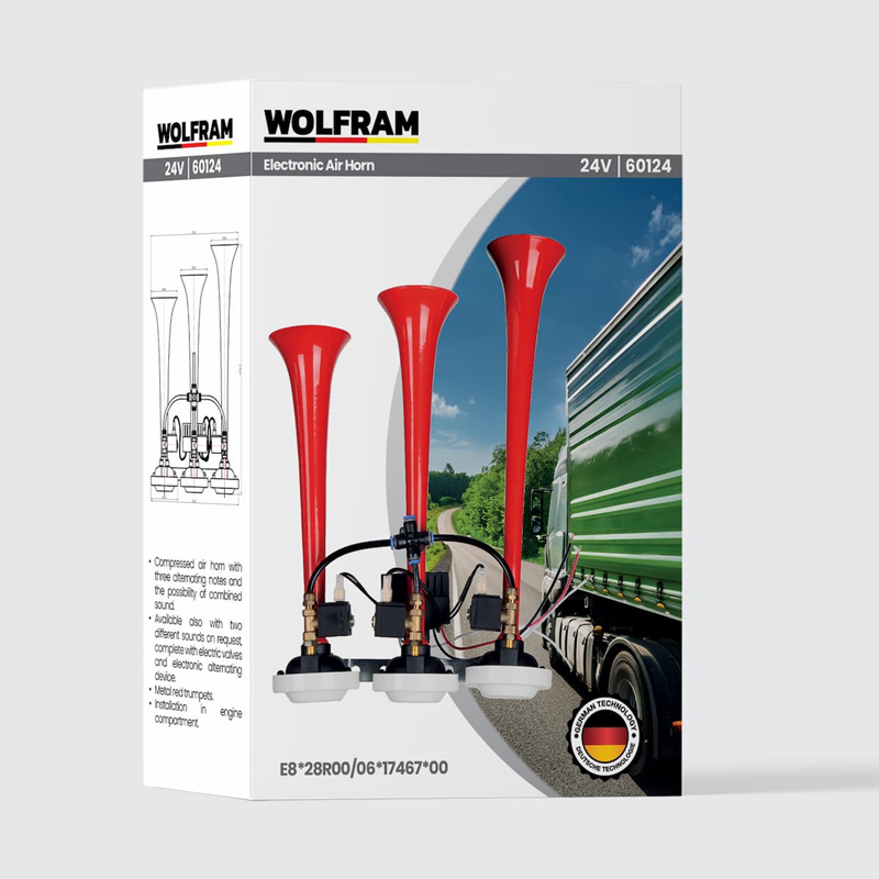 Wolfram 3 Lü Dali Dali Arap Korna 24 Volt (Saydırmalı)