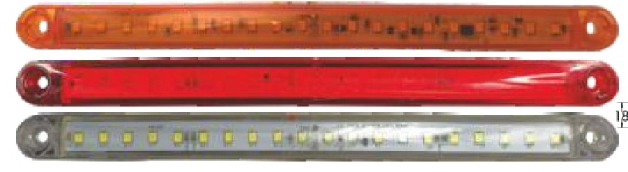 LED Yan Pozisyon Lambası 24CM 20 LED Kırmızı 24V | OEM 202108K
