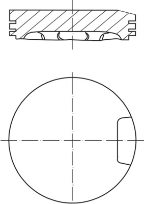 Piston+Segman (81,51MM 0,50) Golf 4 Bora A3 A4 A6 Leon Toledo 2 Octavia Passat 1,8 125PS Adr Agn Apt Arg Avv 95>06 | MAHLE 033PI00013102 | OEM 058107065J 058107065M