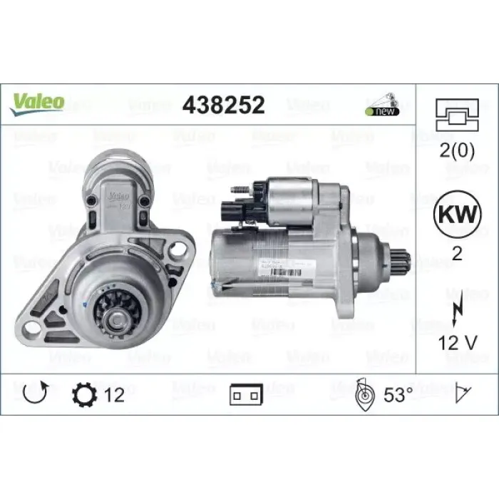 Mars Motoru 1,6TDI Golf VI VII 09> Jetta IV 12> 1,2TSI Polo 09> Touran 10>15 Fabia 10>14 Octavia 09>13 Roomster 10>15 Altea 09> Leon 10>12 A1 10> A3 09>12 Q2 16> | VALEO 438252 | OEM 0AM911023L