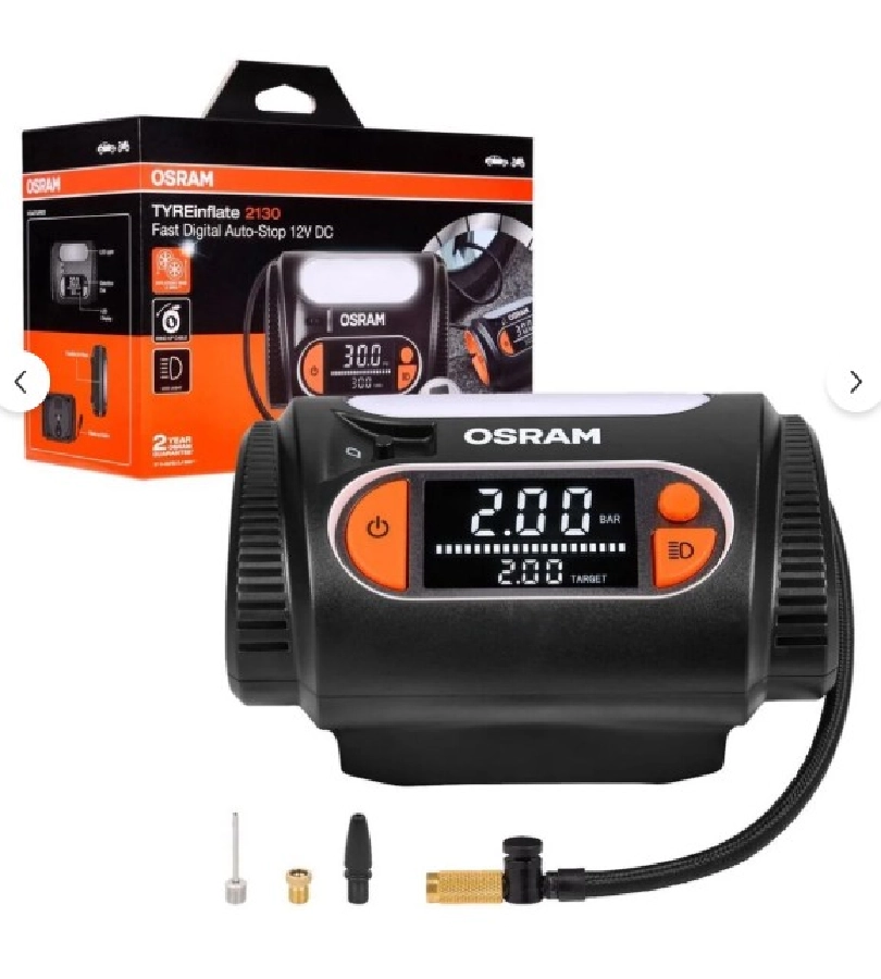 Tyreınflate 2130 OTI2130 Yeni Seri Lastik Şişirme Kompresörü Dijital, Çantalı 12V | OEM OTI2130