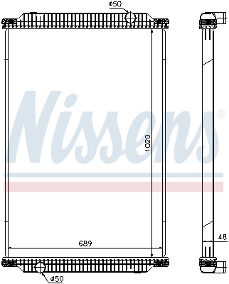 Motor Su Radyatoru MAN Lion'S City Loh Otobüs Cng'Li Dogalgazli | NISSENS 67196 | OEM 81061016529