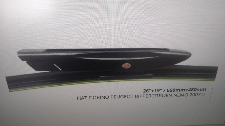 Mfk 26" + 19", 650MM + 480MM Citroen Nemo + Fiat Fiorino + Bipper Araca Özel Muz Silecek | OEM 190356