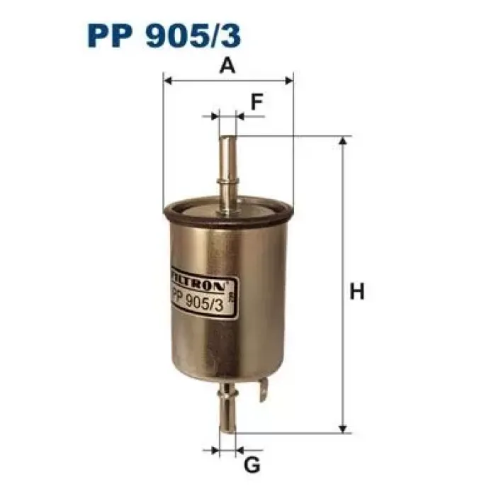 Benzin Filtresi Aveo 05>10 Kalos 02>10 / Atos 03> 1.2 1.4 | FILTRON PP 905/3 | OEM 96537170