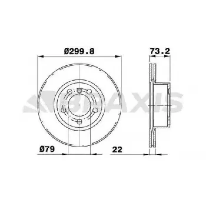 Fren Diski On Bmw F20 F30 F32 F34 F36 | BRAXIS AD1031 | OEM 34116792217