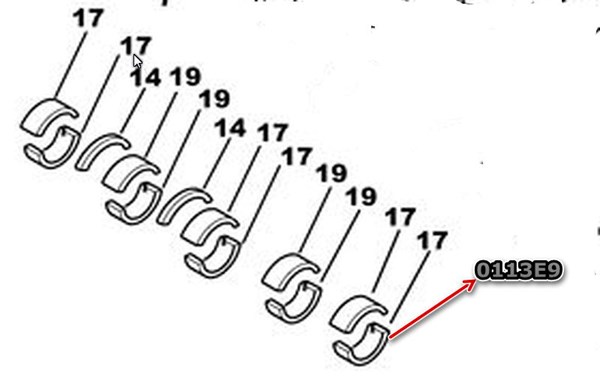 Ana Yatak (0,75 Farkli) Doblo Palio Albea Punto 1,3 Multijet 16V 1,3JTD 16V Astra Corsa 1,3CDTI 16V Suzuki Ignes Swift Wagon R+Z13DT (1,3DDIS 16V) Fiorino 1,3JTD 07> Bipper Nemo 1,3HDI 16V 13> | SAHIN 5258 075 | OEM 0113ET 0113ET 0113EV 0113EW