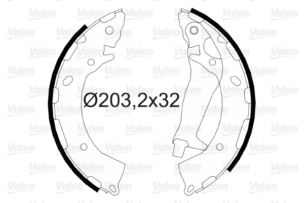 Arka Fren Balatasi Kampana Tip Pabuc Hyundai Getz 2002-> | VALEO 564090 | OEM 583051CA00 583051CA00 583051CA10 583051CA10