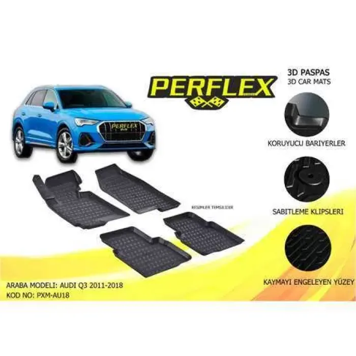 Paspas 3D Havuzlu 10-Mat Q3 11>18 | PERFLEX PXM-AU18 | OEM PXM-AU18