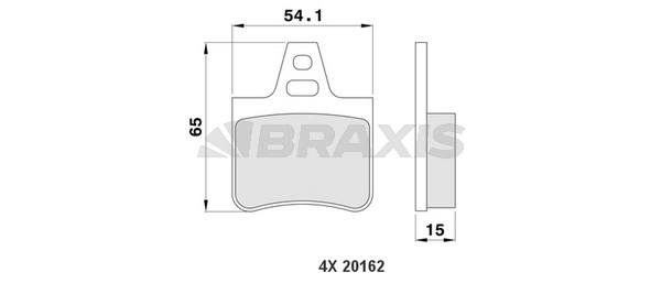 Arka Fren Balatasi Xm 2 3.0 24V 2.5 | BRAXIS AA0164 | OEM 95667788 4251.83
