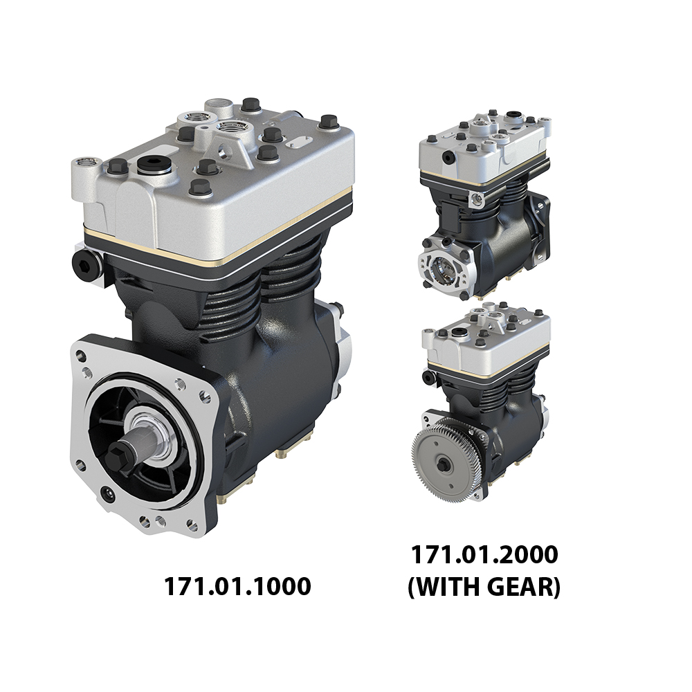 Hava Kompresoru Komple Çift Kafa Scania G.R Seri 124 DC12 Santrifujlu (LK4941) | A-TECH 171.01.1000 | OEM 1400010001-1784109-1380457-1470304 LK4941