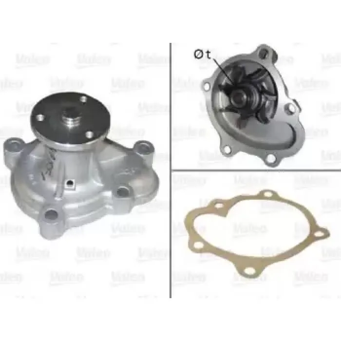 Devirdaim Su Pompasi Astra G Astra H Combo Meriva Zafira B Y17DT 00> | VALEO 506697 | OEM 1334073 1334073 1334143 6334019 1334143 6334019