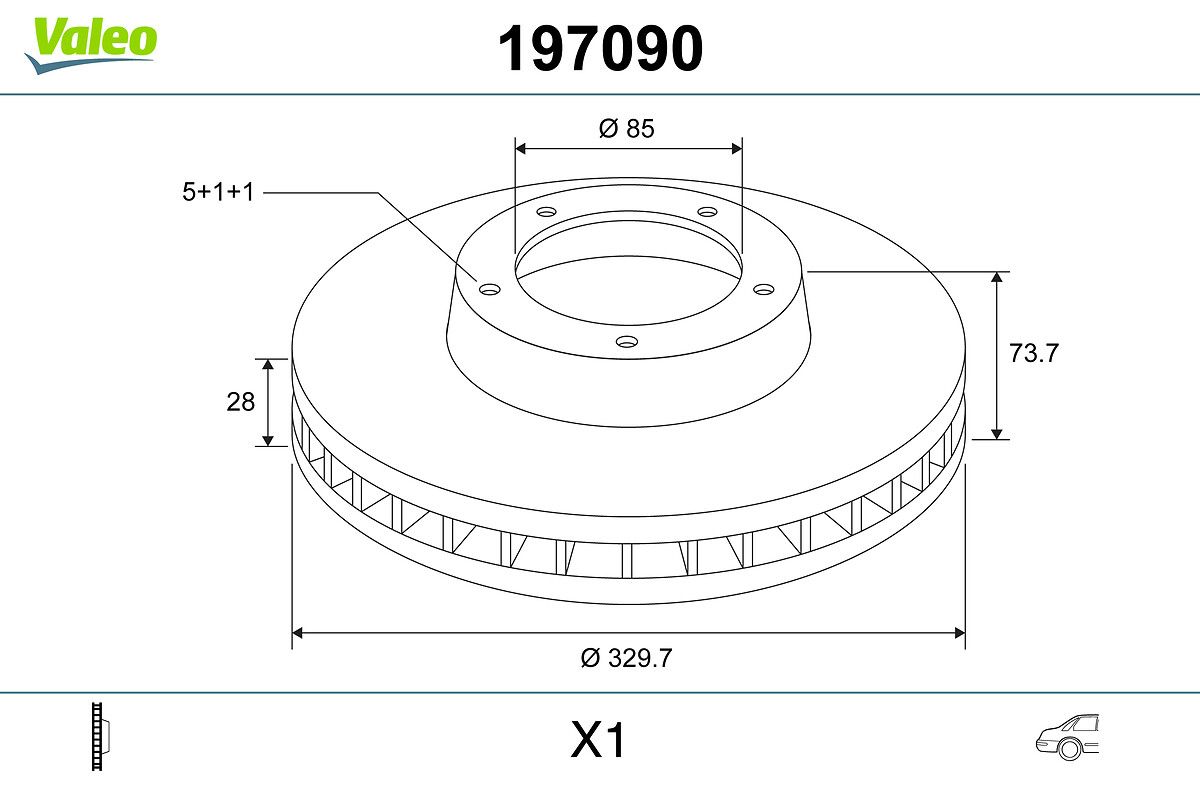 Arka Fren Aynasi (17) Touareg Q7 07> | VALEO 197090 | OEM 7L8615601G 7L8615601G 7L6615601D 7L8615601C 7L6615601D 7L8615601C