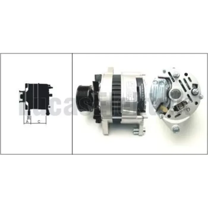 Alternator 12V / 80A Tumosan Maxima 9100 Serisi | LUCAS 619 204 92