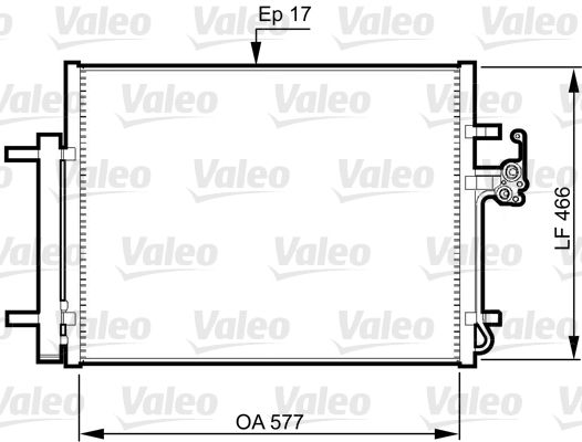 Klima Radyatoru Mondeo IV S Max 07 /> Galaxy 1,6 / 1,8 / 2,0 / 2,0TDCI 07 /> Landrover Freelander 2,2T | VALEO 814360 | OEM 1457675 1457675 1460537 1481851 1460537 1481851