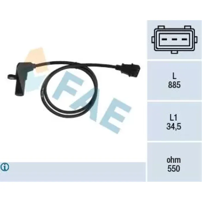 Krank Devir Sensoru X16XEL X14XEL Astra F Corsa B Vectra B | FAE 79078 | OEM 1238782 6238393