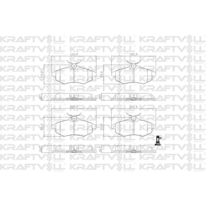 On Fren Balatasi C2 C3 C3 Pluriel 1,1 1,4I 1,6HDI 03> | KRAFTVOLL 07010174 | OEM 425236
