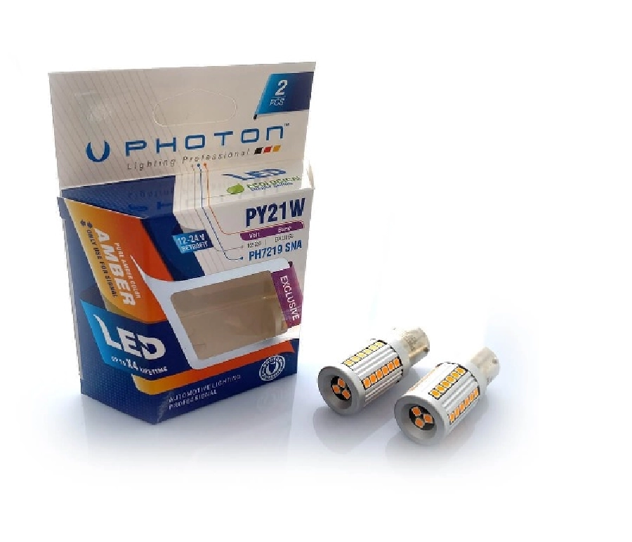 Ampul P21W 93 Amber Sinyal LED Set | OEM PH7219SNAB2