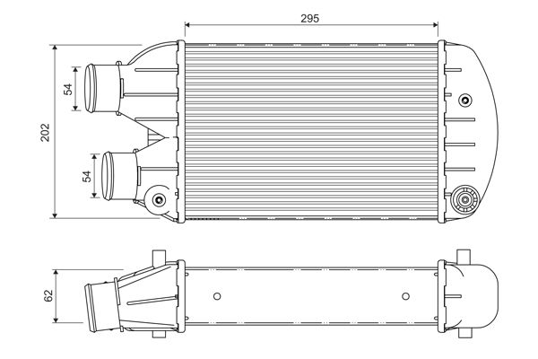 Turbo Radyatoru Bravo Brava 1,9 | VALEO 817881 | OEM 46440215