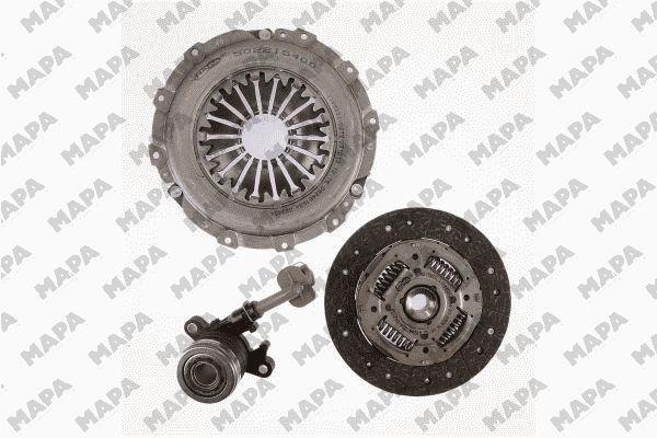 Debriyaj Seti Hidrolik Rulmanli Clio III Megane II Scenic II Logan Micra III Almera II 1,5DCI K9K | MAPA 003215 908 | OEM 7701476934 7701476934 306206219R 306206219R