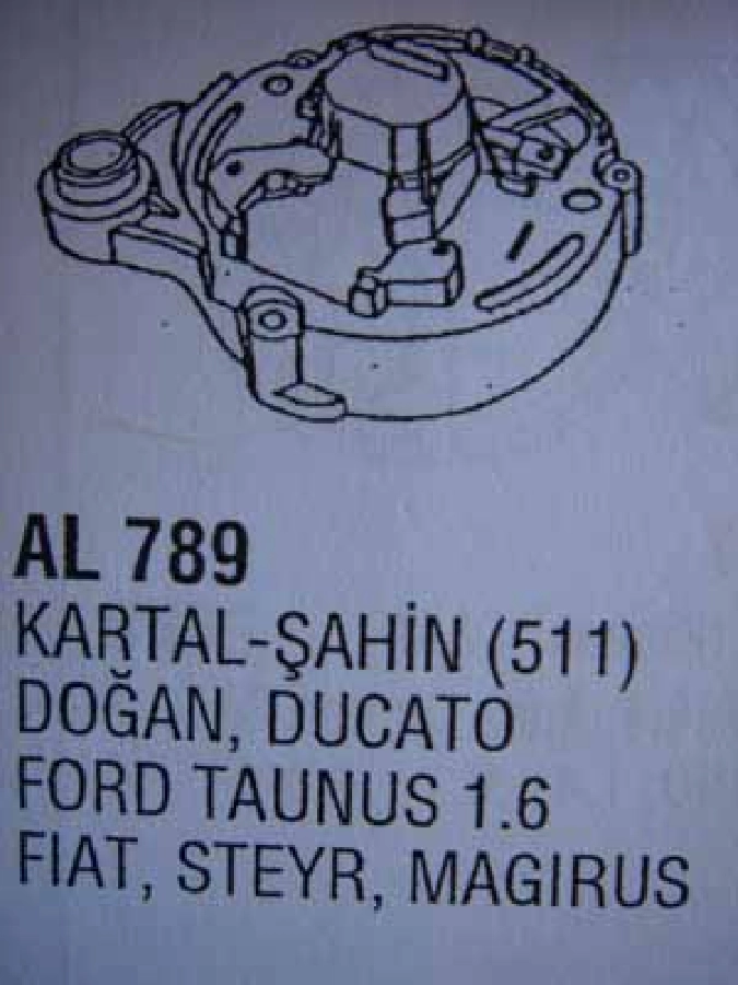Alternatör Arka Kap. - Ford 1,6, Doğan | OEM 83603721