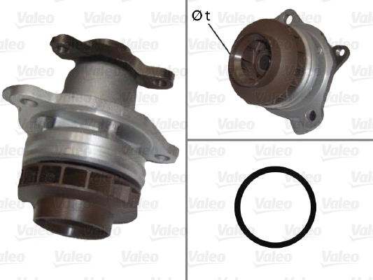 Devirdaim Su Pompasi Laguna II III Latitude Megane II III Scenic III Trafic II Master III Movano Vivaro Nissan Qashqai Xtrail 07-13 2.0 DCI / 2.2 | VALEO 506902 | OEM 210103098R 210103098R 4431125 8200332040 4431125 8200332040