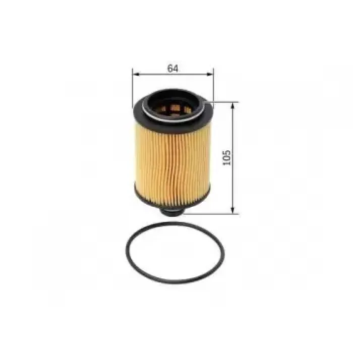 Yag Filtresi Bravo II Doblo Idea Panda Punto Alfa 159 Mito Corsa Meriva Fiorino Bipper Nemo 1.3 / 1.6 / 1.9 Dizel Astra J Insignia Zafira C Doblo 1.3MJT / 1.6MJT 10> Fiat 500 Idea Panda Punto Evo 1.3M | BOSCH F026407095 | OEM 650017 650017 650061