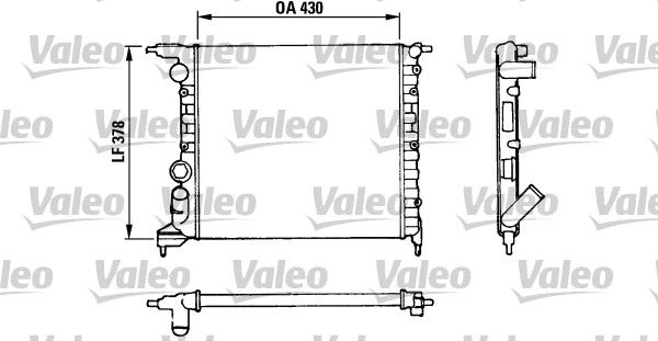 Motor Radyatoru Clio 1,2 I Rl / Rn / Rt | VALEO 816658 | OEM 7700786444 7701047886